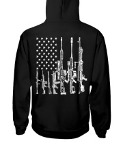 american flag and gun shirt Hooded Sweatshirt tile