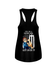 I am a Trump Girl Ladies Flowy Tank tile