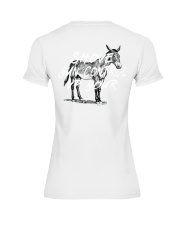 Shove gun control up yours Premium Fit Ladies Tee tile
