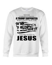 Tractor , Trump Supporter Crewneck Sweatshirt tile