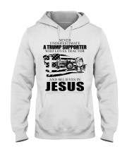 Tractor , Trump Supporter Hooded Sweatshirt tile