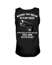 Before you break my house - Backside Unisex Tank tile