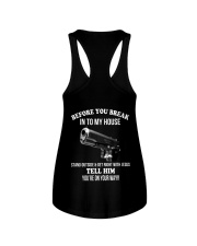 Before you break my house - Backside Ladies Flowy Tank tile