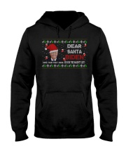 Naughty list doormat Hooded Sweatshirt tile
