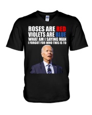 Roses a Red V-Neck T-Shirt tile