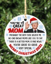 You're a great mom Circle ornament - single (porcelain) aos-circle-ornament-single-porcelain-lifestyles-02