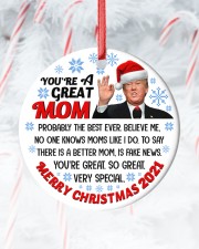You're a great mom Circle ornament - single (porcelain) custom-circle-ornament-single-porcelain-lifestyle-14