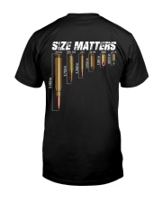 size matters shirt Classic T-Shirt back