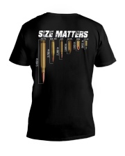 size matters shirt V-Neck T-Shirt tile