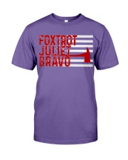 Foxtrot Juliet Bravo Flag Firefighter Premium Fit Mens Tee tile