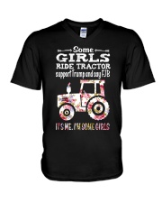 TRACTORS1 V-Neck T-Shirt tile