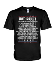 Not Sorry Front V-Neck T-Shirt tile
