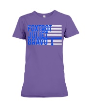 Foxtrot Juliet Bravo Flag Premium Fit Ladies Tee tile
