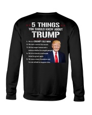 5 things you should know about Trump - back Crewneck Sweatshirt tile
