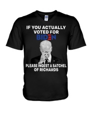 Actually voted V-Neck T-Shirt tile