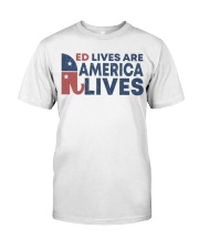 red lives Premium Fit Mens Tee tile