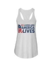 red lives Ladies Flowy Tank tile