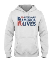 red lives Hooded Sweatshirt tile