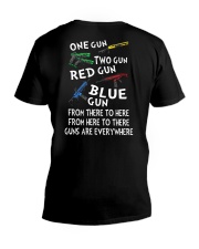 GUNS ARE EVERYWHERE SHIRT V-Neck T-Shirt tile