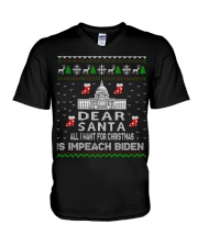 IMPEACH 1 (1) V-Neck T-Shirt tile