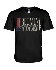 BEAR ARMS V-Neck T-Shirt tile