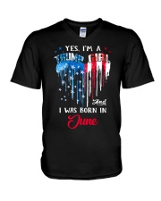 I'm Trump Girl June V-Neck T-Shirt tile