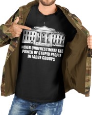Never underestimate the power of stupid people in large groups 2 Classic T-Shirt custom-t-shirts-classic-lifestyle-front-194