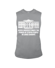 Never underestimate the power of stupid people in large groups 2 Sleeveless Tee tile