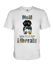 mom1 V-Neck T-Shirt tile
