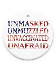 Unmask Circle ornament - single (porcelain) front