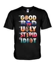 The Good Bad Ugly Idiot V-Neck T-Shirt tile