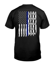 FJB - back the blue - blue line - police Classic T-Shirt tile