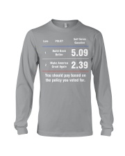 You should pay based on the policy you voted for Long Sleeve Tee tile