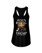 Riding is my therapy Ladies Flowy Tank tile