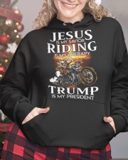 Riding is my therapy Hooded Sweatshirt custom-hoodie-sweatshirt-lifestyle-front-208