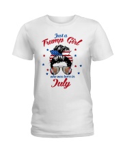 Just a Trump Girl July Ladies T-Shirt tile