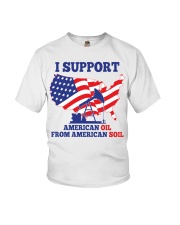 I support American oil from American soil Youth T-Shirt tile
