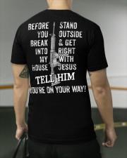 Before you break into my house Classic T-Shirt apparel-classic-tshirt-lifestyle-back-104