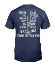 Before you break into my house Premium Fit Mens Tee tile