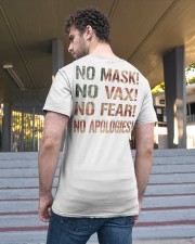 NO FEAR NO APOLOGIES Classic T-Shirt apparel-classic-tshirt-lifestyle-back-48