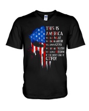 This Is America V-Neck T-Shirt tile