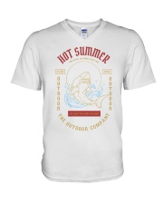 The shark on the ocean V-Neck T-Shirt thumbnail