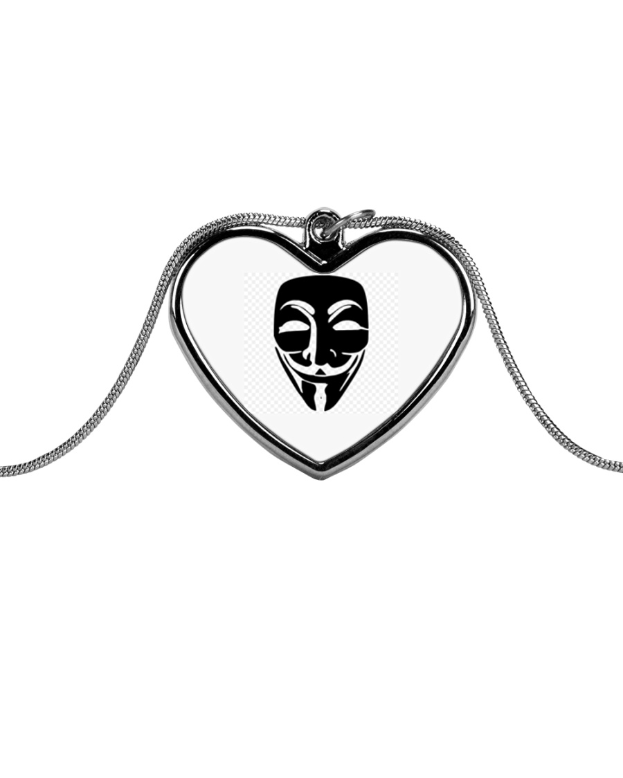 Basic Earring Metallic Heart Necklace
