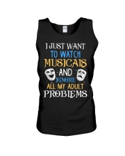 I Just Want To Watch Musicals Unisex Tank thumbnail
