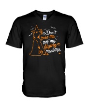 Don't Make Me Get my Flying Monkeys V-Neck T-Shirt thumbnail