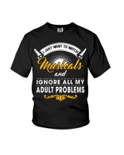 I Just Want To Watch Musicals Youth T-Shirt thumbnail