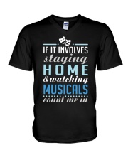 Theatre Nerd Quarantine Plan V-Neck T-Shirt thumbnail