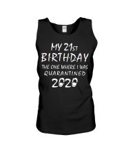 My 21st Birthday Quarantined 2020 Unisex Tank thumbnail