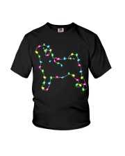Christmas Lights Xmas Dog Pug Youth T-Shirt thumbnail