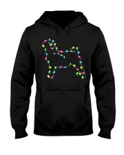 Christmas Lights Xmas Dog Pug Hooded Sweatshirt thumbnail